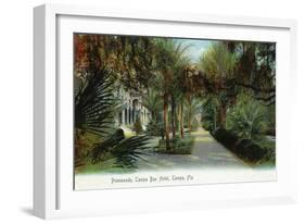 Tampa, Florida - Tampa Bay Hotel Exterior View from Promenade-Lantern Press-Framed Art Print