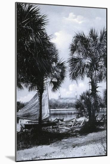 Tampa, Florida - Tampa Bay Hotel in Distance Photo-Lantern Press-Mounted Art Print