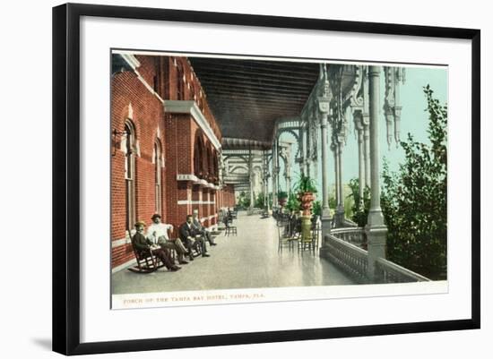 Tampa, Florida - Tampa Bay Hotel Porch Scene-Lantern Press-Framed Art Print