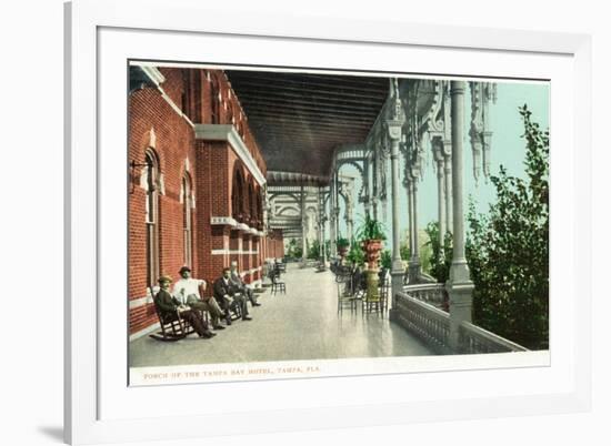 Tampa, Florida - Tampa Bay Hotel Porch Scene-Lantern Press-Framed Art Print