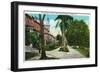 Tampa, Florida - Tampa Bay Hotel Promenade Scene-Lantern Press-Framed Art Print