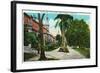 Tampa, Florida - Tampa Bay Hotel Promenade Scene-Lantern Press-Framed Art Print