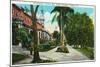 Tampa, Florida - Tampa Bay Hotel Promenade Scene-Lantern Press-Mounted Art Print