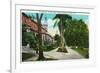 Tampa, Florida - Tampa Bay Hotel Promenade Scene-Lantern Press-Framed Art Print