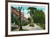 Tampa, Florida - Tampa Bay Hotel Promenade Scene-Lantern Press-Framed Art Print