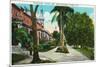 Tampa, Florida - Tampa Bay Hotel Promenade Scene-Lantern Press-Mounted Art Print