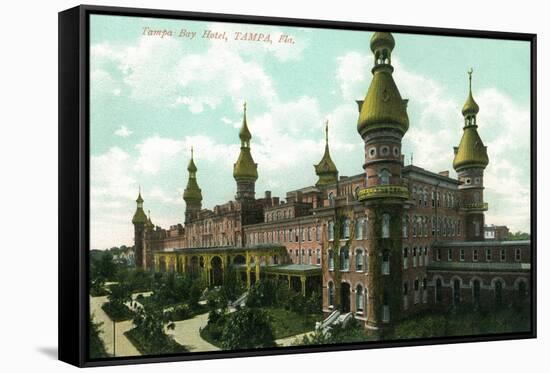 Tampa, Florida - Tampa Bay Hotel View-Lantern Press-Framed Stretched Canvas