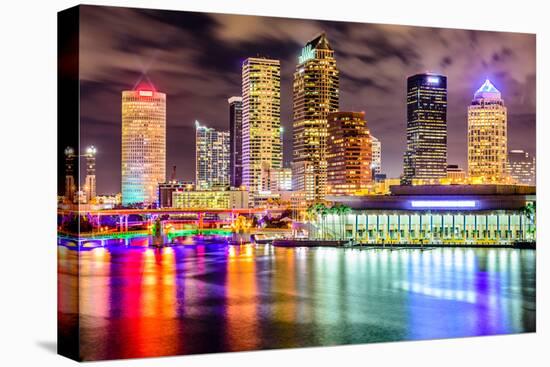 Tampa, Florida, USA Downtown City Skyline on the Hillsborough River.-SeanPavonePhoto-Stretched Canvas