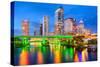 Tampa, Florida, USA Downtown City Skyline on the Hillsborough River.-SeanPavonePhoto-Stretched Canvas