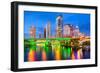 Tampa, Florida, USA Downtown City Skyline on the Hillsborough River.-SeanPavonePhoto-Framed Photographic Print