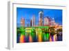 Tampa, Florida, USA Downtown City Skyline on the Hillsborough River.-SeanPavonePhoto-Framed Photographic Print