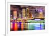 Tampa, Florida, USA Downtown City Skyline on the Hillsborough River.-SeanPavonePhoto-Framed Photographic Print