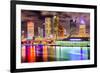 Tampa, Florida, USA Downtown City Skyline on the Hillsborough River.-SeanPavonePhoto-Framed Photographic Print