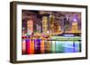 Tampa, Florida, USA Downtown City Skyline on the Hillsborough River.-SeanPavonePhoto-Framed Photographic Print