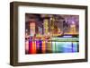 Tampa, Florida, USA Downtown City Skyline on the Hillsborough River.-SeanPavonePhoto-Framed Photographic Print