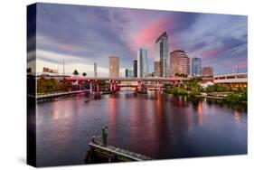 Tampa, Florida, USA Downtown City Skyline over the Hillsborough River.-SeanPavonePhoto-Stretched Canvas