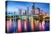 Tampa, Florida, USA Downtown City Skyline over the Hillsborough River.-SeanPavonePhoto-Stretched Canvas