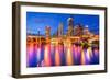 Tampa, Florida, USA Downtown City Skyline over the Hillsborough River.-SeanPavonePhoto-Framed Photographic Print