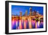Tampa, Florida, USA Downtown City Skyline over the Hillsborough River.-SeanPavonePhoto-Framed Photographic Print