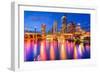 Tampa, Florida, USA Downtown City Skyline over the Hillsborough River.-SeanPavonePhoto-Framed Photographic Print