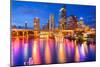 Tampa, Florida, USA Downtown City Skyline over the Hillsborough River.-SeanPavonePhoto-Mounted Photographic Print