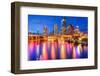 Tampa, Florida, USA Downtown City Skyline over the Hillsborough River.-SeanPavonePhoto-Framed Photographic Print