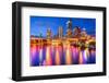 Tampa, Florida, USA Downtown City Skyline over the Hillsborough River.-SeanPavonePhoto-Framed Photographic Print