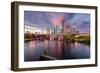 Tampa, Florida, USA Downtown City Skyline over the Hillsborough River.-SeanPavonePhoto-Framed Photographic Print