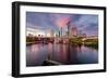 Tampa, Florida, USA Downtown City Skyline over the Hillsborough River.-SeanPavonePhoto-Framed Photographic Print