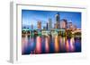 Tampa, Florida, USA Downtown City Skyline over the Hillsborough River.-SeanPavonePhoto-Framed Photographic Print