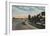 Tampa, Florida - View of Bayshore Blvd-Lantern Press-Framed Art Print