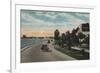 Tampa, Florida - View of Bayshore Blvd-Lantern Press-Framed Art Print