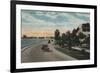 Tampa, Florida - View of Bayshore Blvd-Lantern Press-Framed Art Print