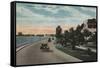 Tampa, Florida - View of Bayshore Blvd-Lantern Press-Framed Stretched Canvas