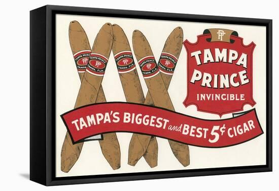 Tampa Prince Cigar Ad-null-Framed Stretched Canvas