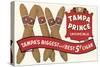 Tampa Prince Cigar Ad-null-Stretched Canvas