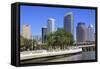 Tampa Skyline and Hillsborough River, Tampa, Florida, United States of America, North America-Richard Cummins-Framed Stretched Canvas