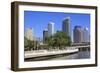 Tampa Skyline and Hillsborough River, Tampa, Florida, United States of America, North America-Richard Cummins-Framed Photographic Print