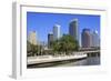 Tampa Skyline and Hillsborough River, Tampa, Florida, United States of America, North America-Richard Cummins-Framed Photographic Print