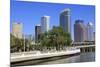 Tampa Skyline and Hillsborough River, Tampa, Florida, United States of America, North America-Richard Cummins-Mounted Photographic Print