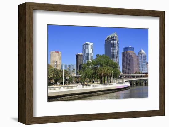 Tampa Skyline and Hillsborough River, Tampa, Florida, United States of America, North America-Richard Cummins-Framed Photographic Print