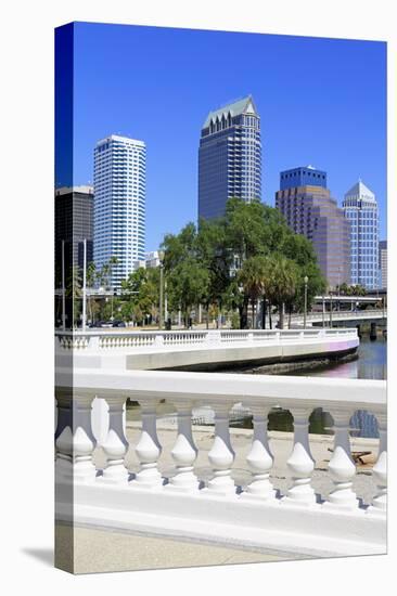 Tampa Skyline and Linear Park, Tampa, Florida, United States of America, North America-Richard Cummins-Stretched Canvas