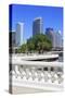 Tampa Skyline and Linear Park, Tampa, Florida, United States of America, North America-Richard Cummins-Stretched Canvas