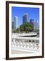 Tampa Skyline and Linear Park, Tampa, Florida, United States of America, North America-Richard Cummins-Framed Photographic Print