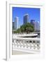 Tampa Skyline and Linear Park, Tampa, Florida, United States of America, North America-Richard Cummins-Framed Photographic Print