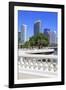 Tampa Skyline and Linear Park, Tampa, Florida, United States of America, North America-Richard Cummins-Framed Photographic Print