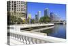 Tampa Skyline and Linear Park, Tampa, Florida, United States of America, North America-Richard Cummins-Stretched Canvas