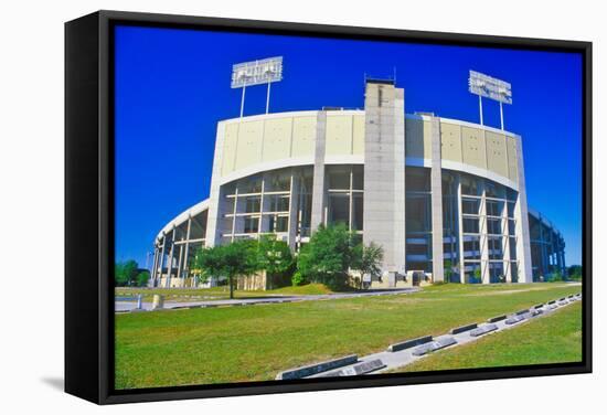 Tampa Stadium, home of the Buccaneers, Tampa Bay, Florida-null-Framed Stretched Canvas