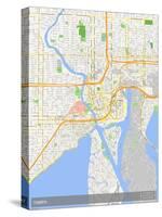 Tampa, United States of America Map-null-Stretched Canvas