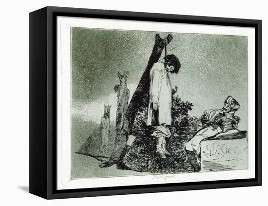 Tampoco (Nor Thi), Plate 36 from the Disasters of War (Los Desastros De La Guerr), 1810-1820-Francisco de Goya-Framed Stretched Canvas